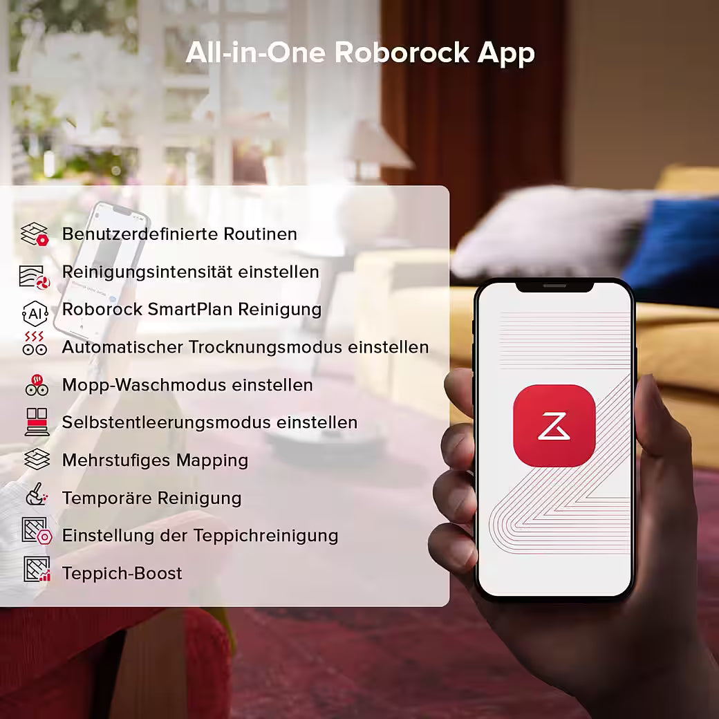 ROBOROCK Qrevo S5V – Saugroboter mit Wischfunktion und anhebbarem Wischmopp