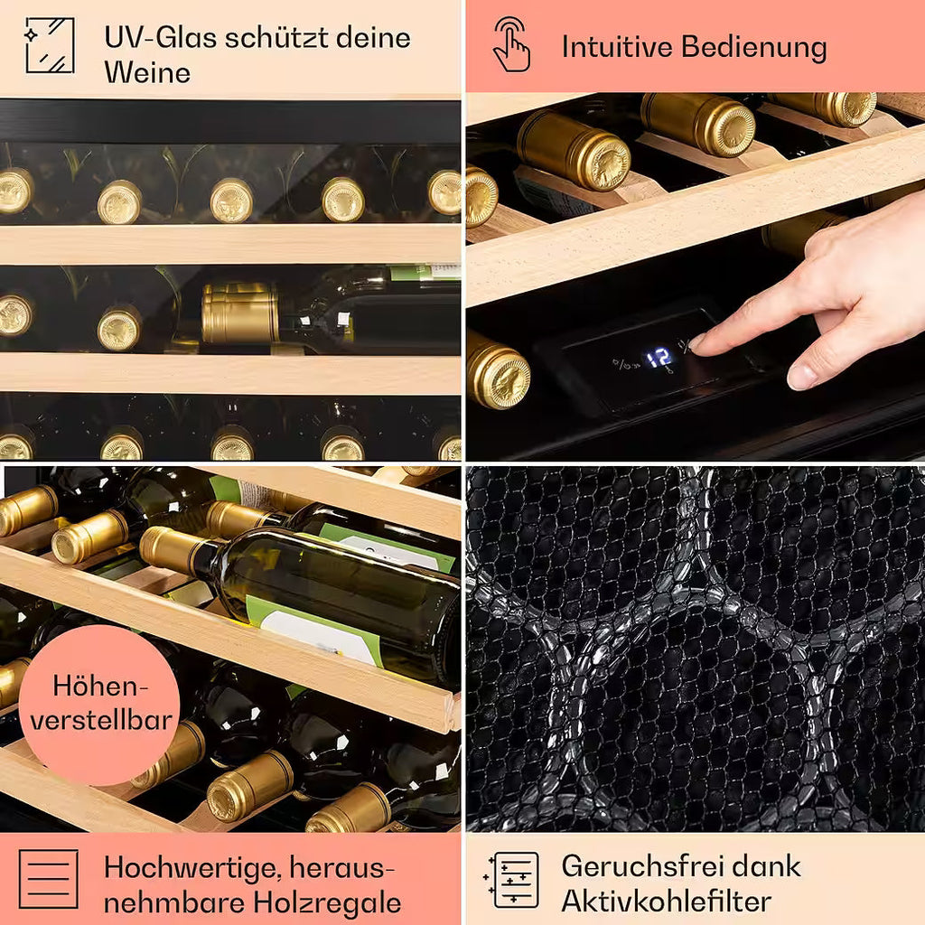 KLARSTEIN Vinsider 24 Built-In Uno – Einbau-Weinkühlschrank