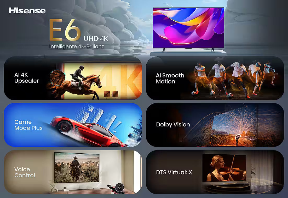 HISENSE 58E6DS DLED 58 Zoll 4K Smart TV