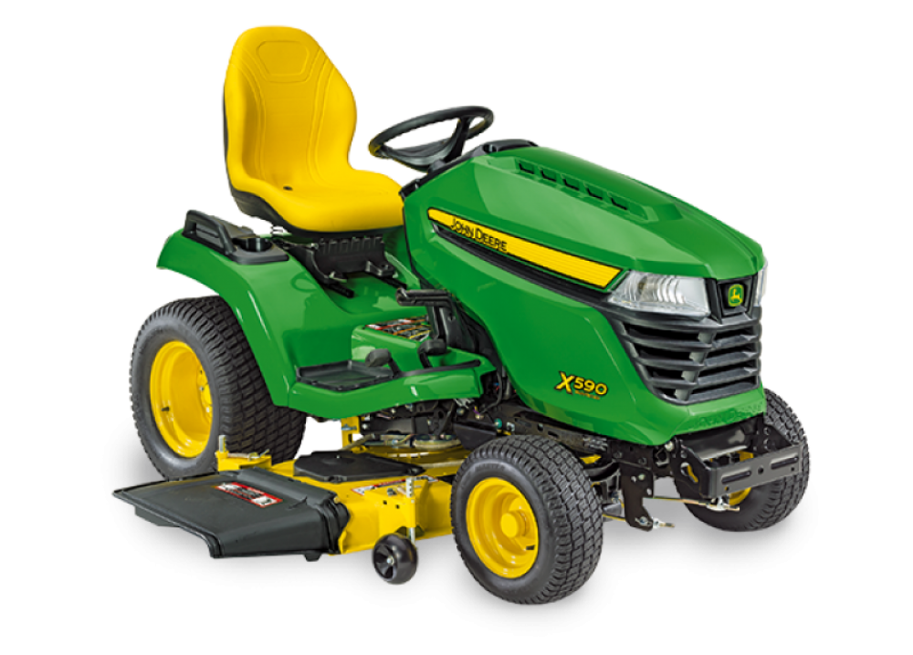 John Deere X590 with 137 cm (54 in.) Accel Deep Deck