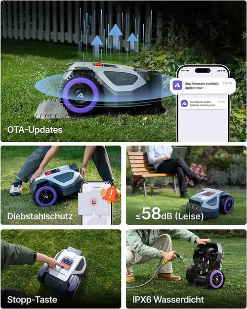 ANTHBOT M9 – Mähroboter mit RTK-Navigation &amp; HDR-Dual-Vision