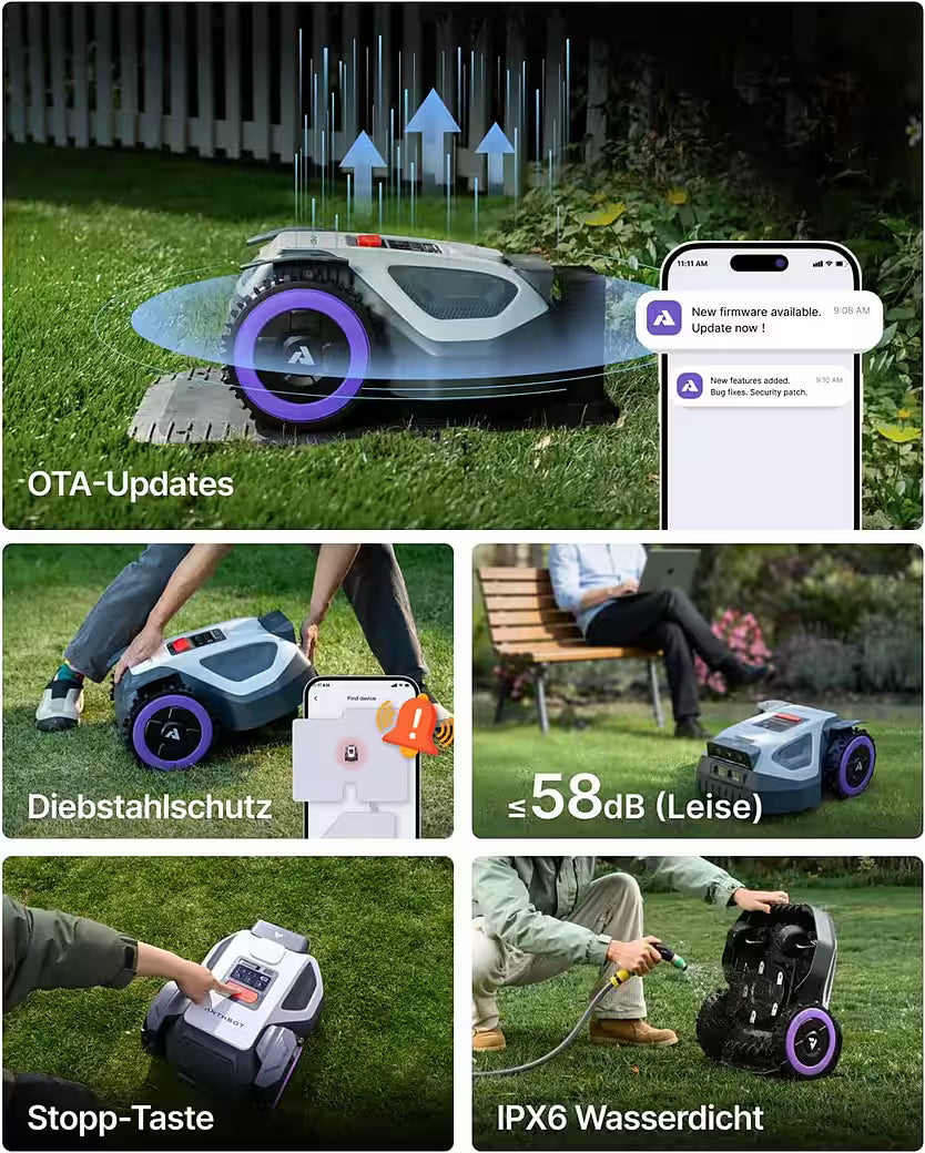 ANTHBOT M9 – Mähroboter mit RTK-Navigation & HDR-Dual-Vision