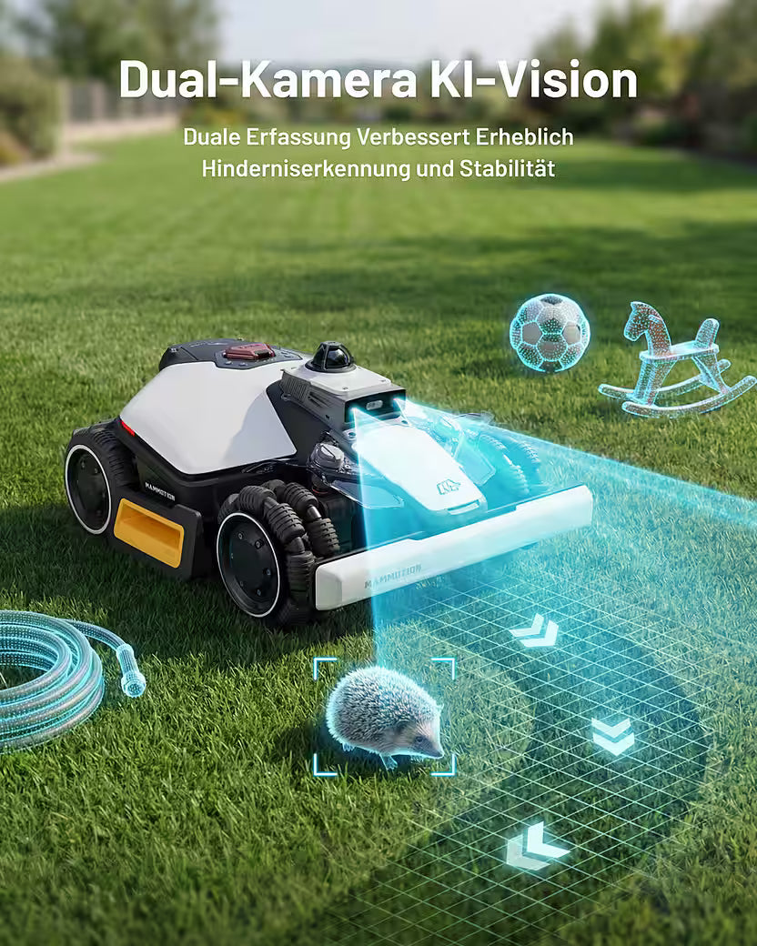 MAMMOTION LUBA Mini 2 AWD 1500 – Robot tondeuse sans fil périphérique