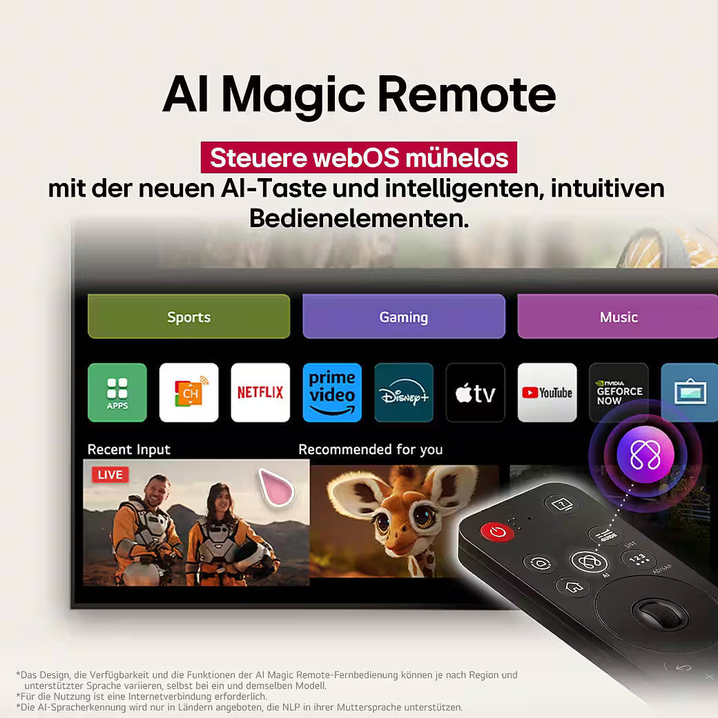 LG OLED55G58LW OLED-Fernseher