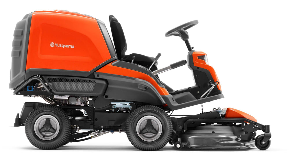 Husqvarna Rider RC 320Ts AWD 4×4 – Tondeuse frontale avec plateau de coupe de 112 cm