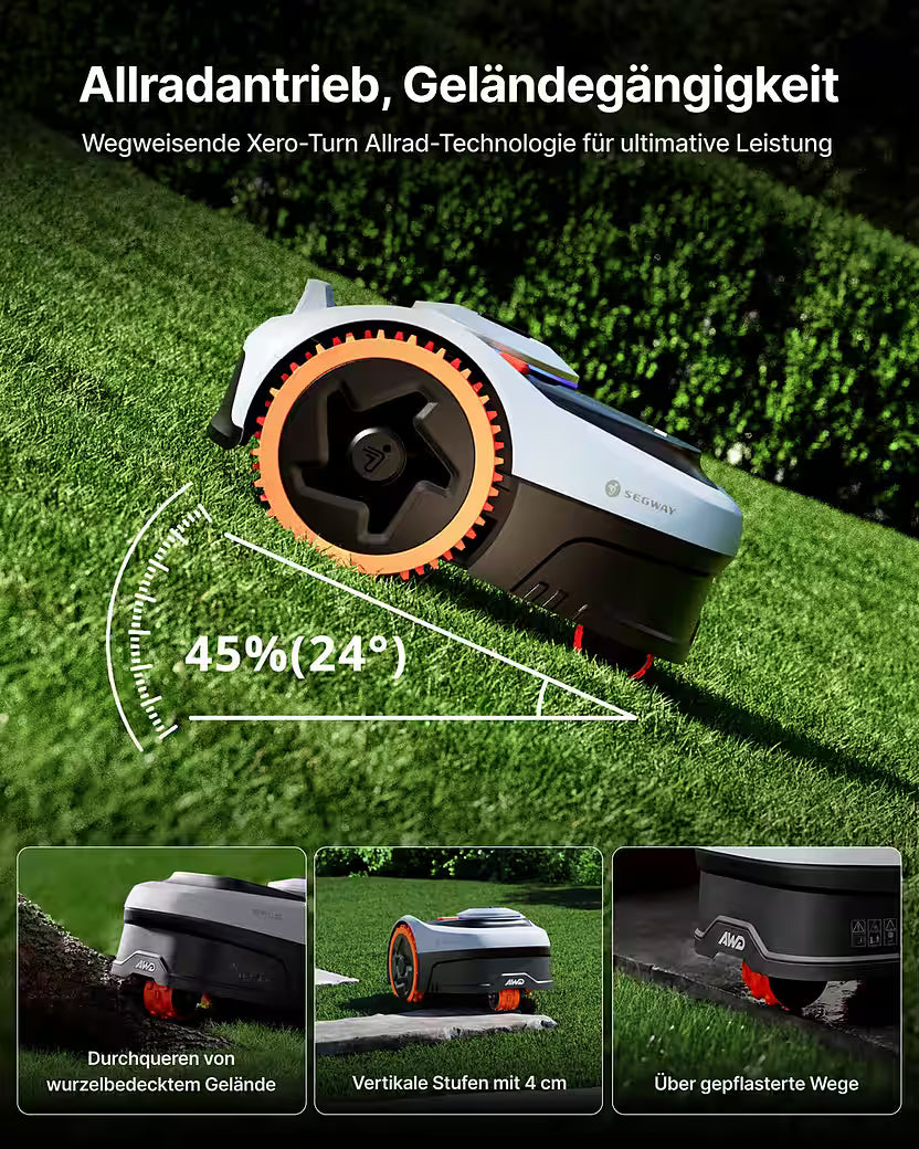 Segway Navimow i205 AWD – Robotic Lawnmower Without Boundary Wire