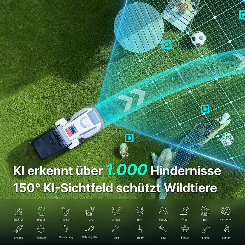 ANTHBOT N8 Mähroboter – 4-in-1 Rasenpflege ohne Begrenzungskabel