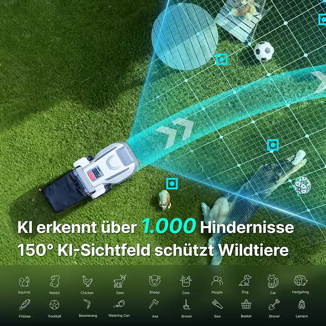 ANTHBOT N8 Mähroboter – 4-in-1 Rasenpflege ohne Begrenzungskabel