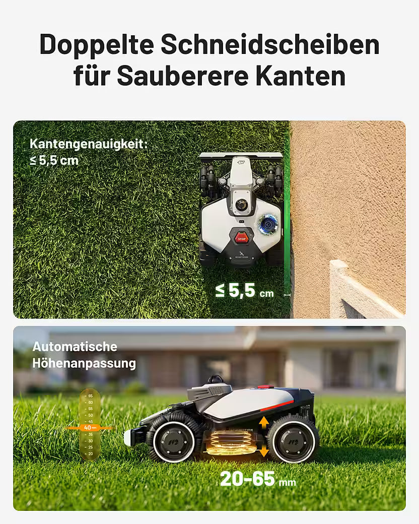 MAMMOTION LUBA Mini 2 AWD 1500 – Robot tondeuse sans fil périphérique