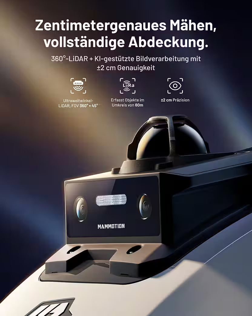 MAMMOTION YUKA Mini 2 1000 – Robot tondeuse sans fil périphérique