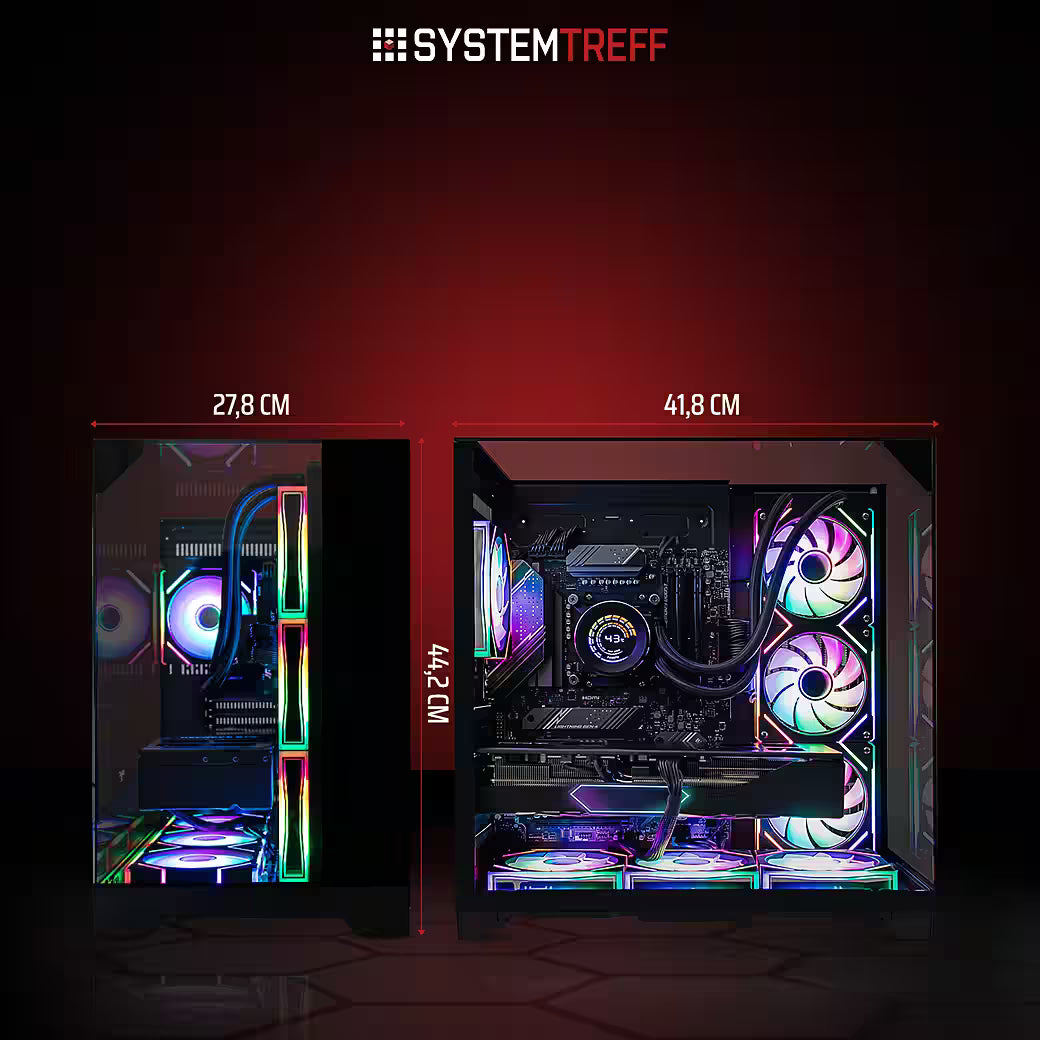 SYSTEMTREFF AMD Ryzen 7 9800X3D Gaming-PC mit NVIDIA GeForce RTX 5080 16GB