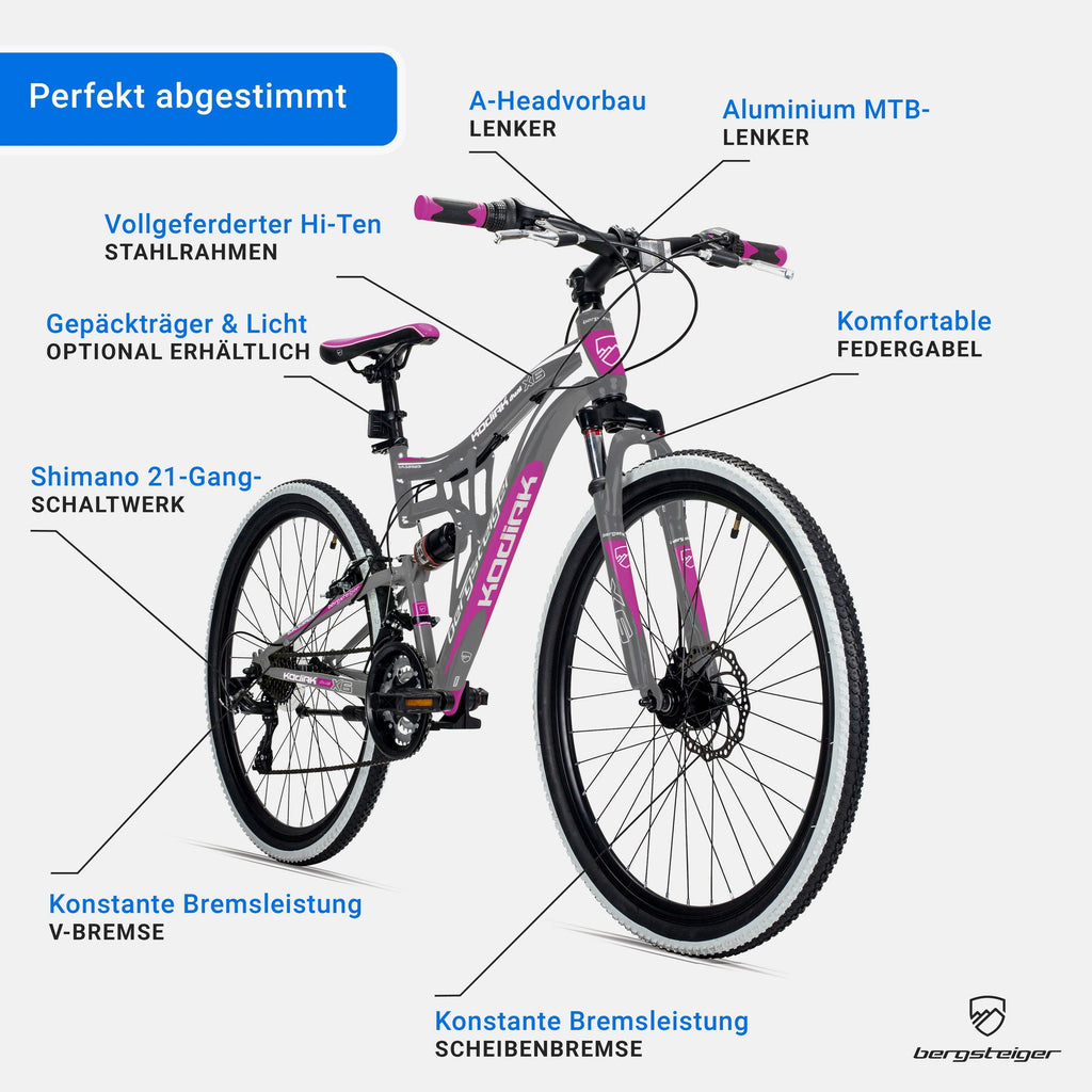 BERGSTEIGER Kodiak – Mountainbike 26 / 29 Zoll