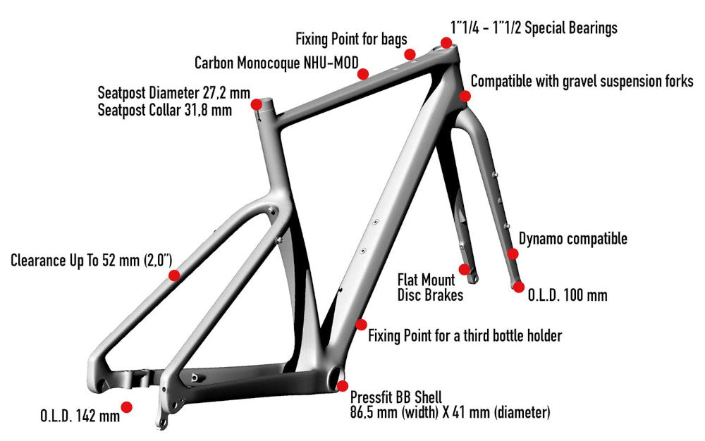 Wilier ADLAR - Carbon Gravel Bike - 2026 - stone dark glossy