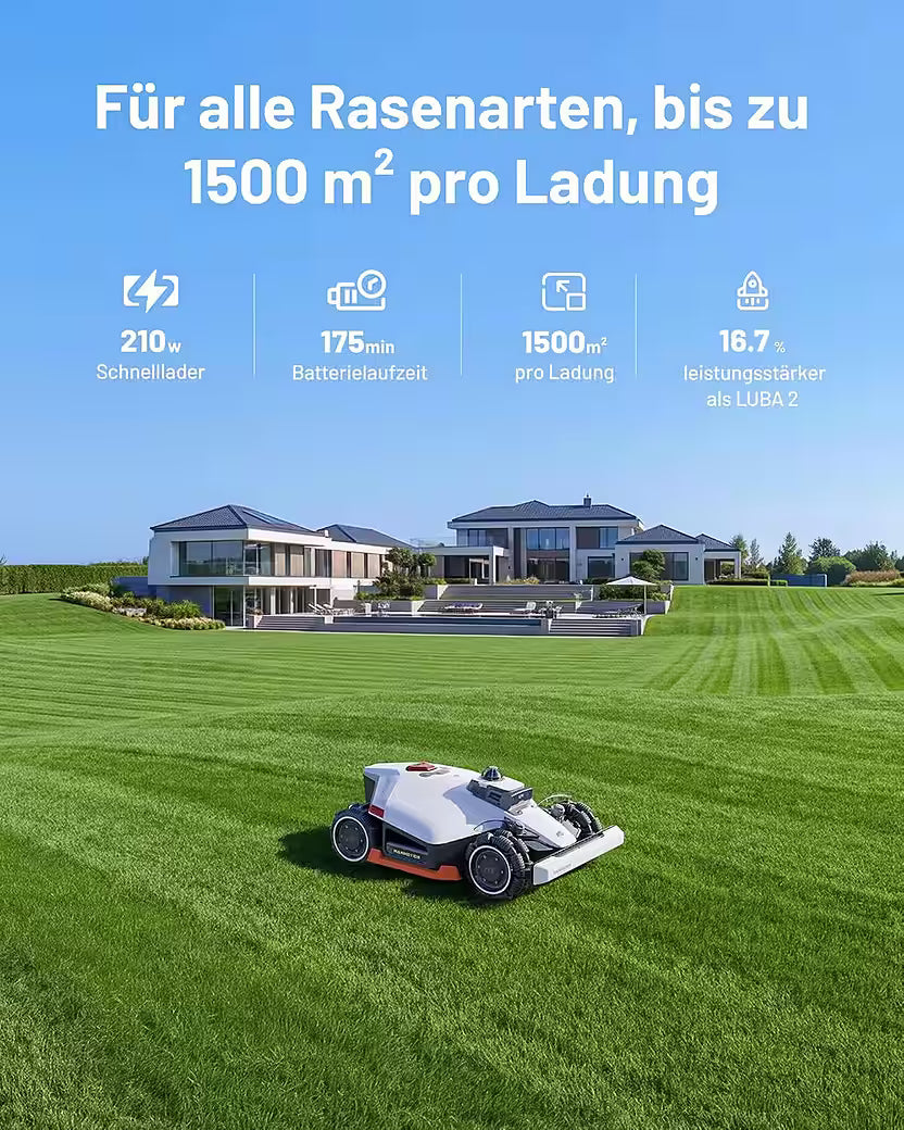 MAMMOTION Robot tondeuse LUBA 3 AWD 3000 avec garage