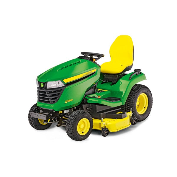 John Deere X590 with 137 cm (54 in.) Accel Deep Deck