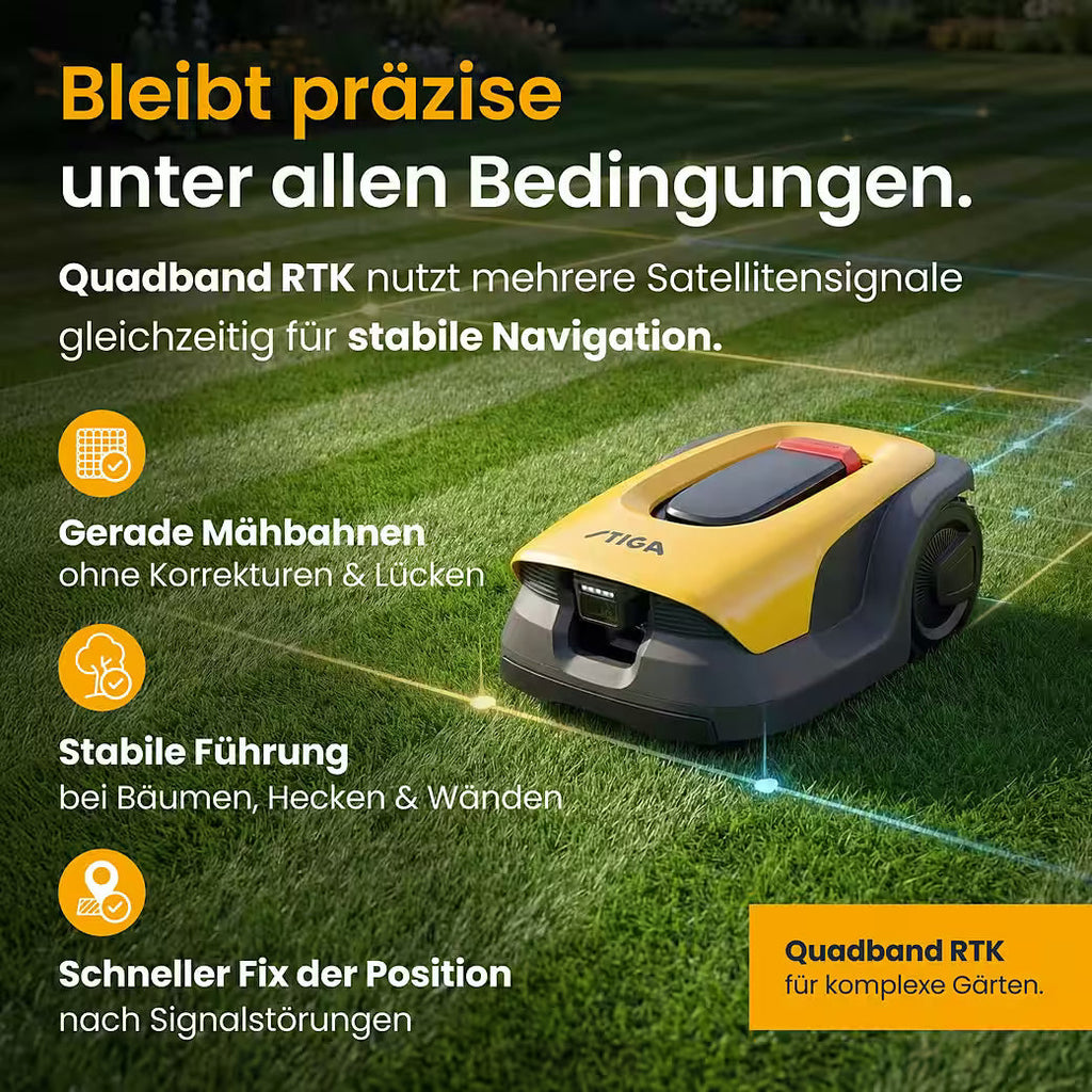 STIGA A 10v – Kabelloser Mähroboter für bis zu 1.000 m²