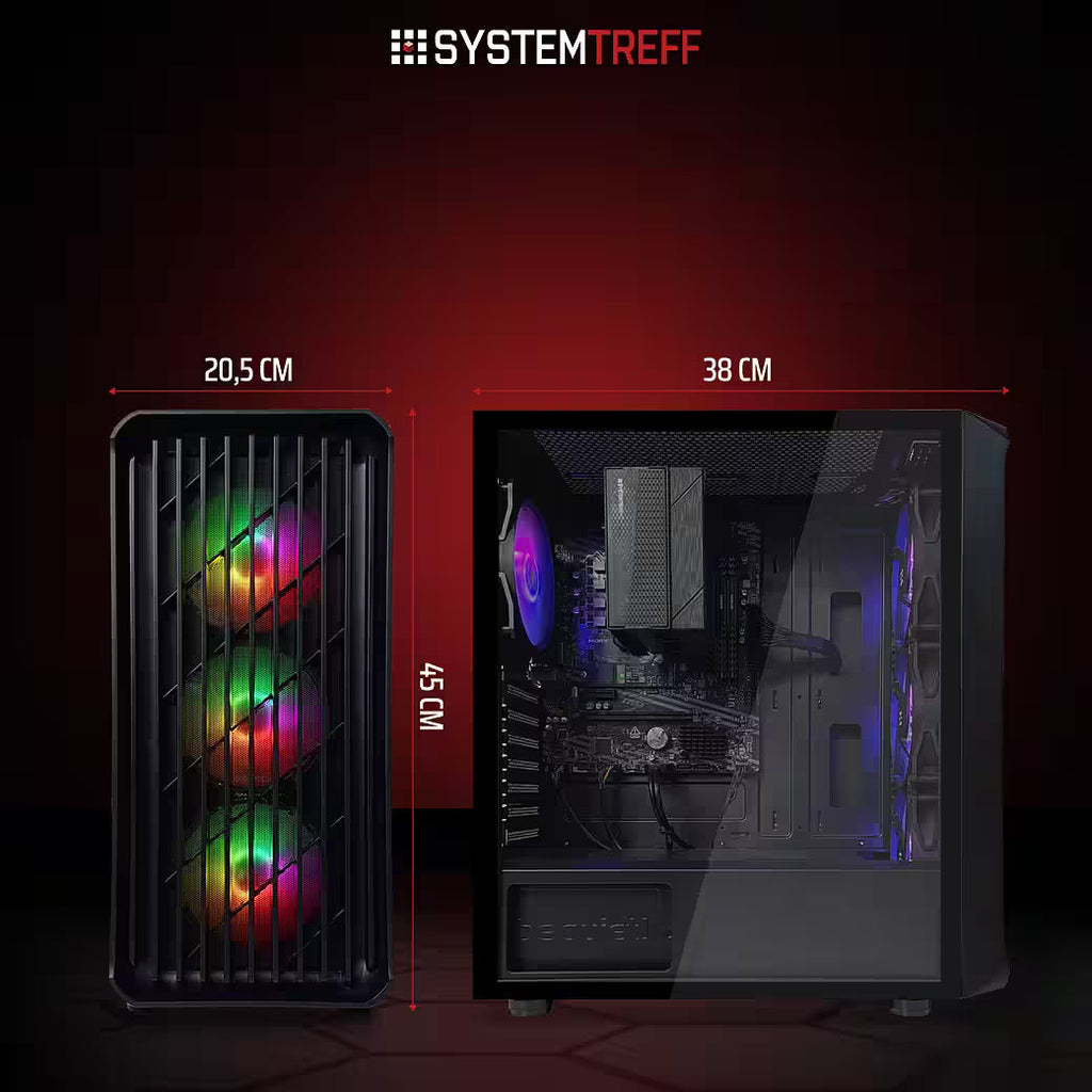 SYSTEMTREFF Basic Gaming-PC-Komplettsystem