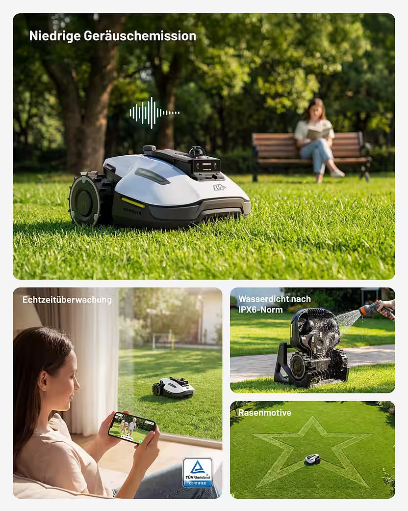 MAMMOTION YUKA Mini 2 1000 – Robot tondeuse sans fil périphérique
