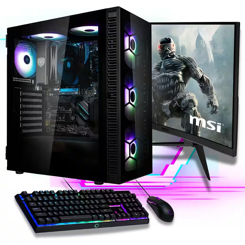 MEINPC AMD Ryzen 7 Set Gaming-PC-Komplettsystem