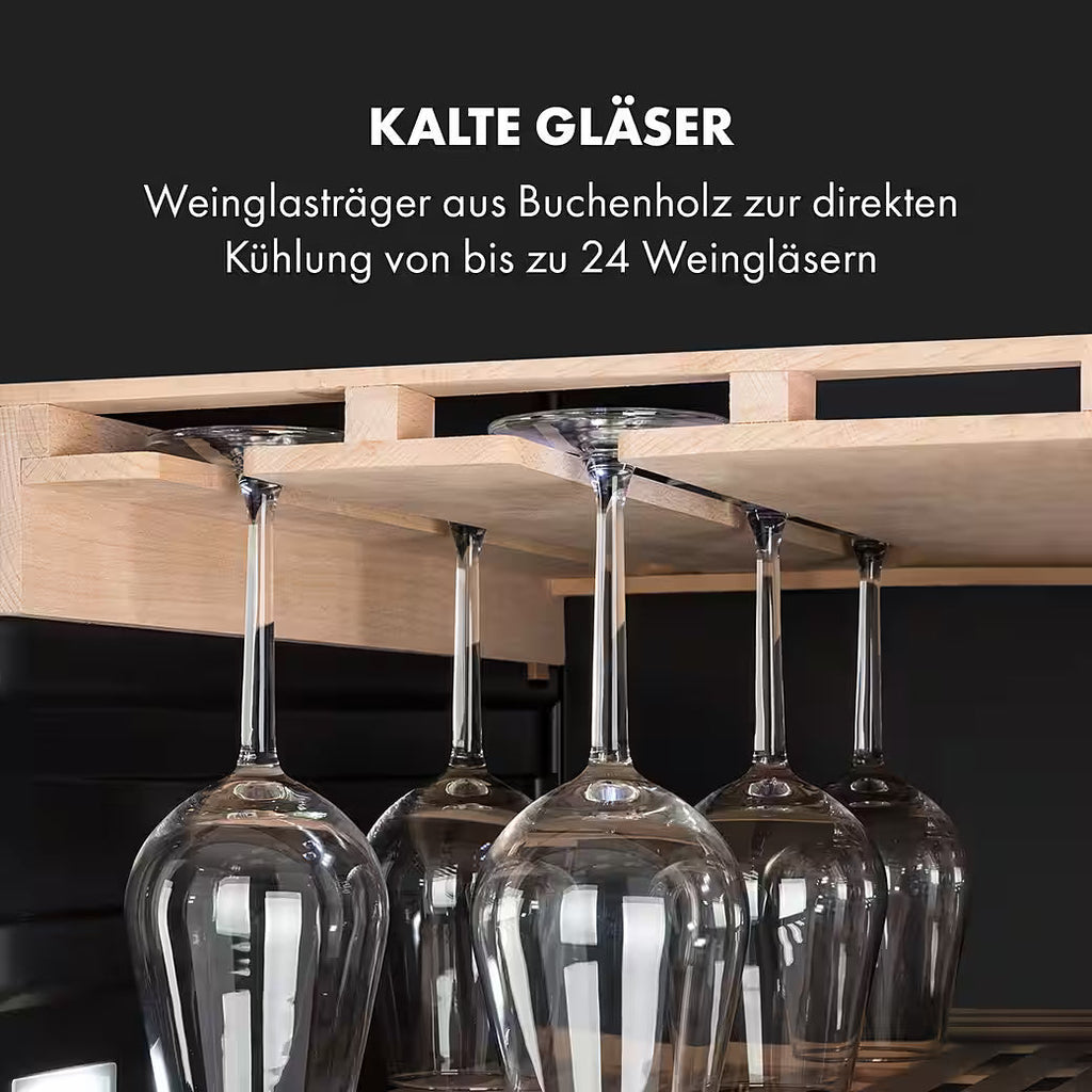 KLARSTEIN Vinovilla Grande 165 Built-in Duo Onyx – Weinkühlschrank