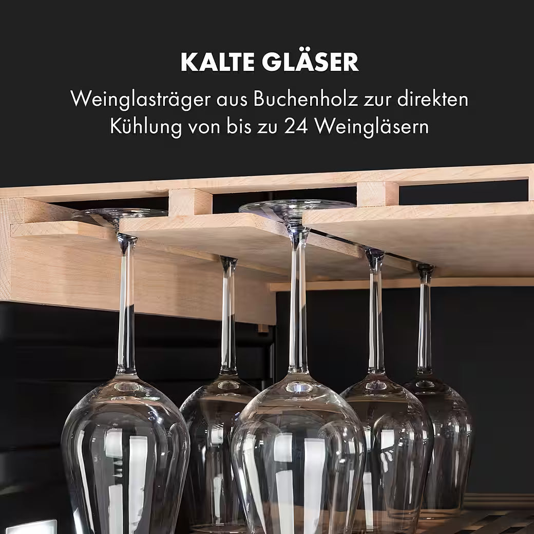 KLARSTEIN Vinovilla Grande 165 Built-in Duo Onyx – Weinkühlschrank