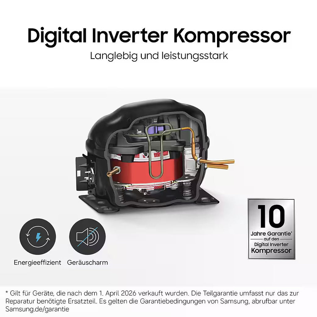 Samsung RB38C607AS9 – Kühl-/Gefrierkombination Front: