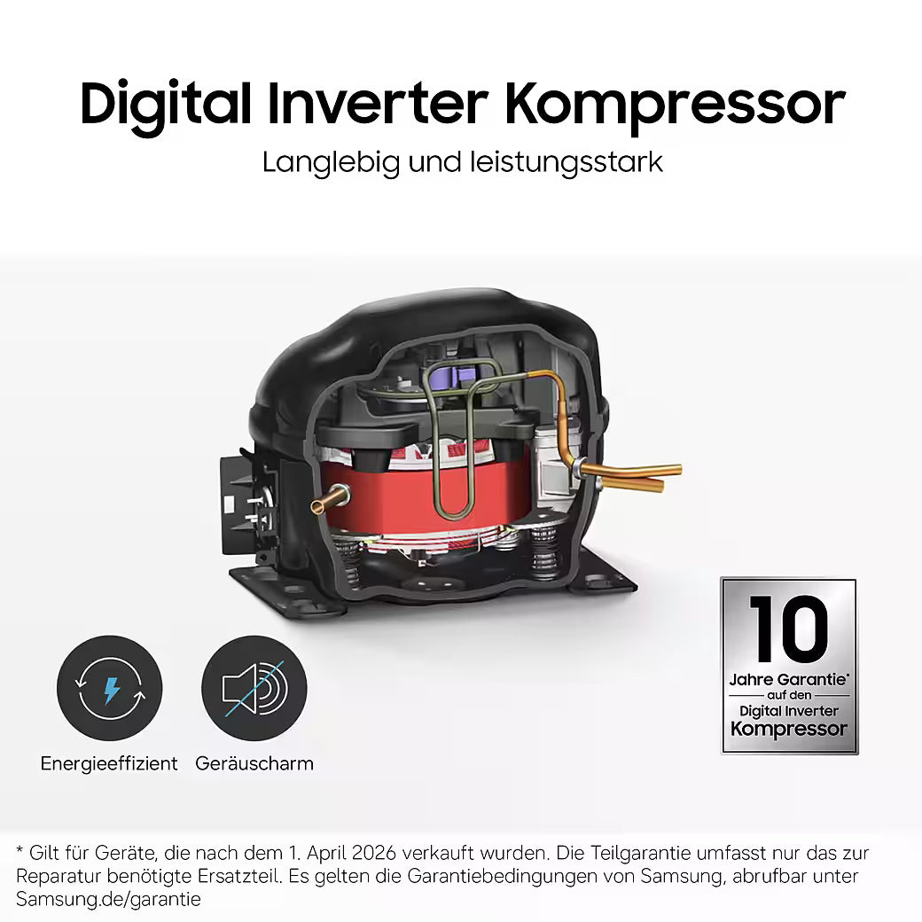 Samsung RB38C607AS9 – Kühl-/Gefrierkombination Front: