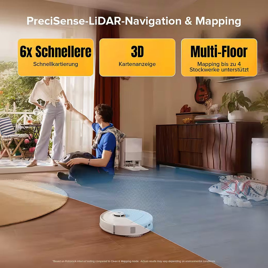 ROBOROCK Qrevo S5V – Saugroboter mit Wischfunktion und anhebbarem Wischmopp