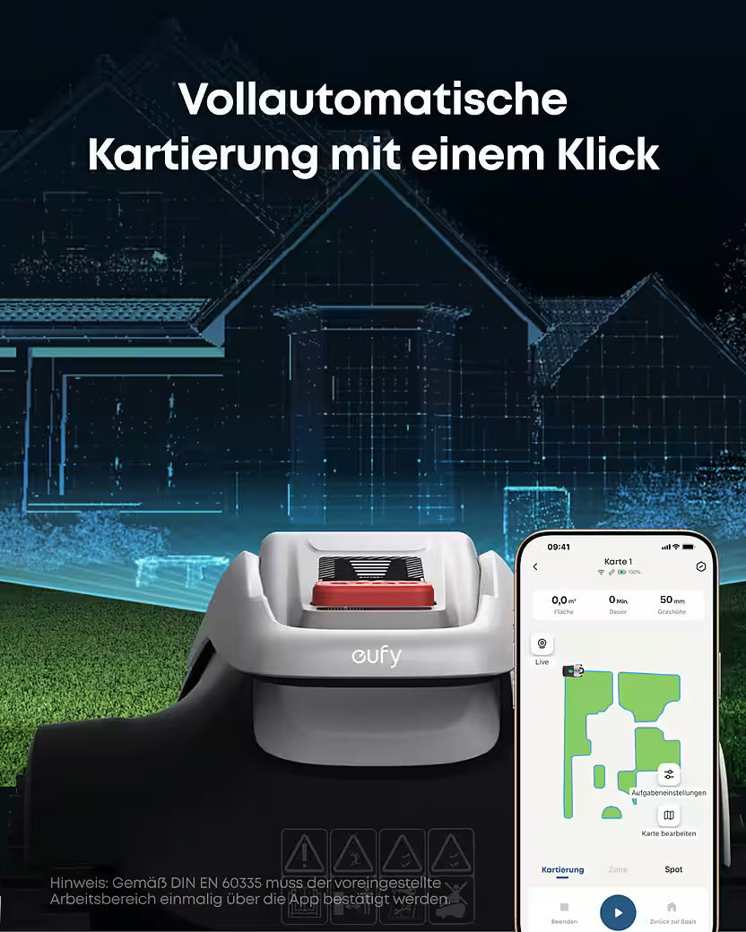 ANKER eufy E18 – Mähroboter ohne Begrenzungskabel