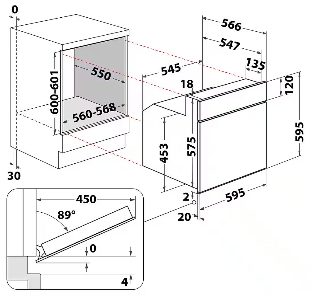 BAUKNECHT Heko Swing – Elektro-Herd-Set mit Glaskeramik-Kochfeld