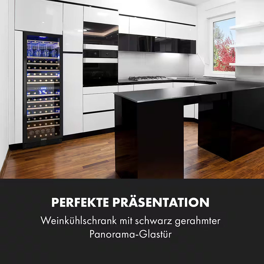 KLARSTEIN Vinovilla Grande 165 Built-in Duo Onyx – Weinkühlschrank