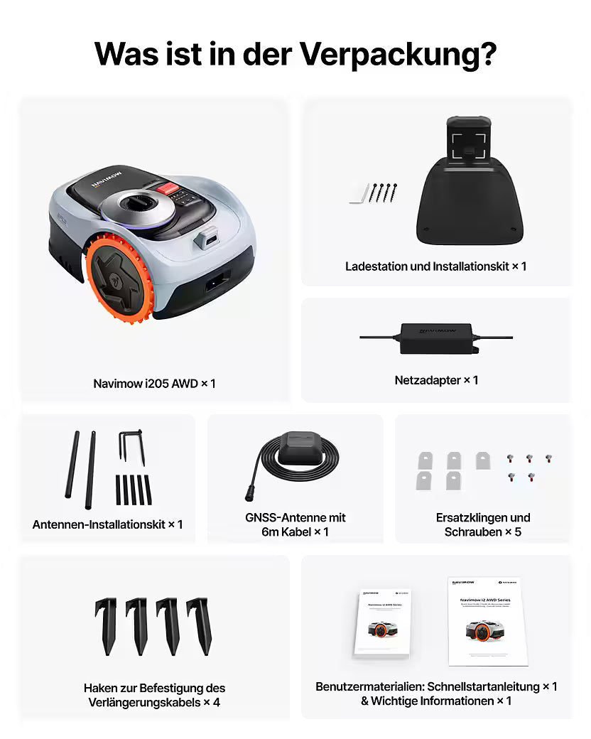 Segway Navimow i205 AWD – Robotic Lawnmower Without Boundary Wire