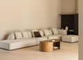 Cardea 4-Piece Modular Corner Sofa with Left Chaise & Upholstered Ottoman