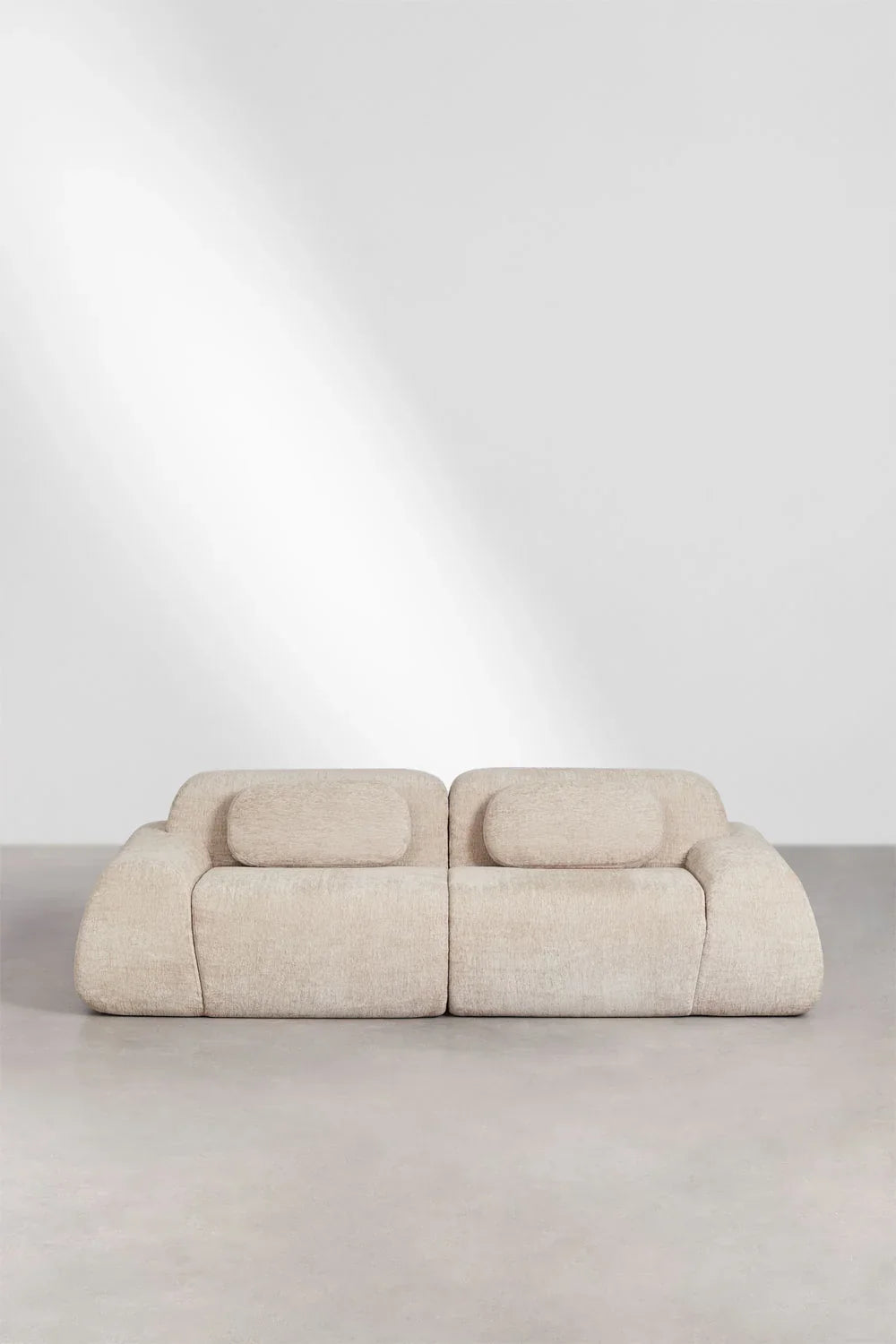 Merida Modulares Chenille-Sofa, 2-teilig