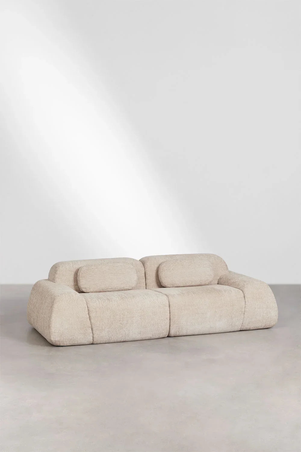 Merida Modulares Chenille-Sofa, 2-teilig