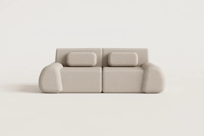 Merida Modulares Chenille-Sofa, 2-teilig