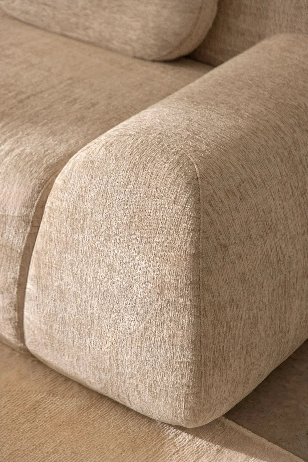 Merida Modulares Chenille-Sofa, 2-teilig