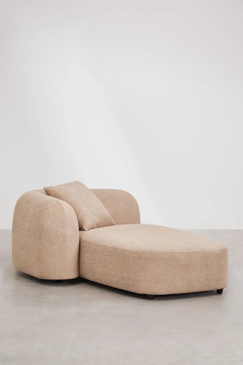 Canapé modulable 4 places Coco en chenille avec méridienne gauche