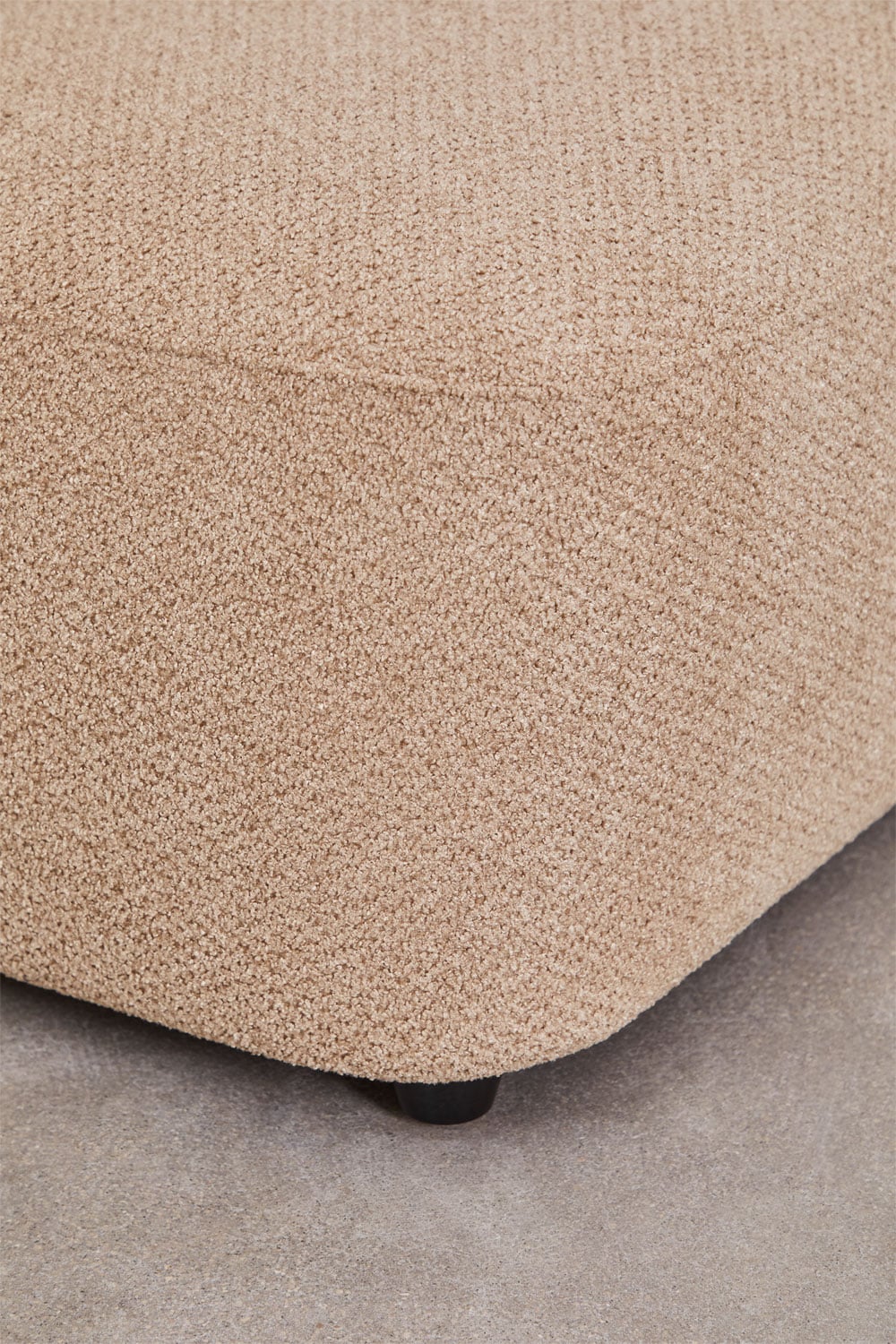 Canapé modulable 4 places Coco en chenille avec méridienne gauche