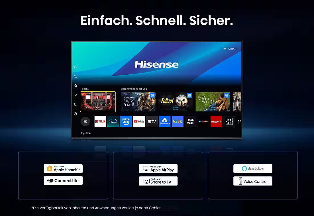 HISENSE 85E7S QLED-Fernseher