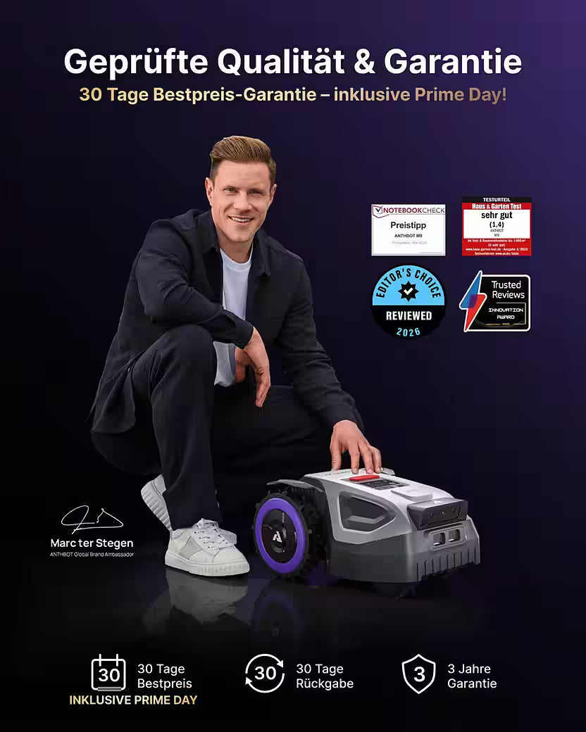ANTHBOT M9 – Mähroboter mit RTK-Navigation & HDR-Dual-Vision