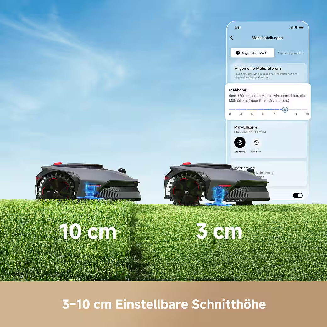 MOVA LiDAX Ultra 800 – Kabelloser Mähroboter mit 3D-LiDAR & AI Vision