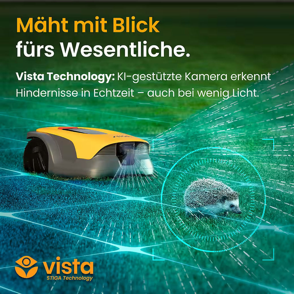 STIGA A 10v – Kabelloser Mähroboter für bis zu 1.000 m²
