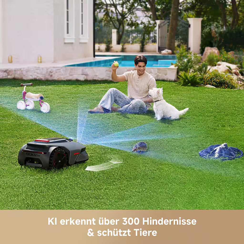 MOVA LiDAX Ultra 800 – Kabelloser Mähroboter mit 3D-LiDAR & AI Vision