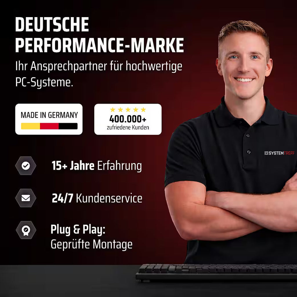 SYSTEMTREFF AMD Ryzen 7 9800X3D Gaming-PC mit NVIDIA GeForce RTX 5080 16GB