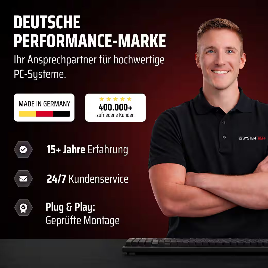 SYSTEMTREFF AMD Ryzen 7 9800X3D Gaming-PC mit NVIDIA GeForce RTX 5080 16GB