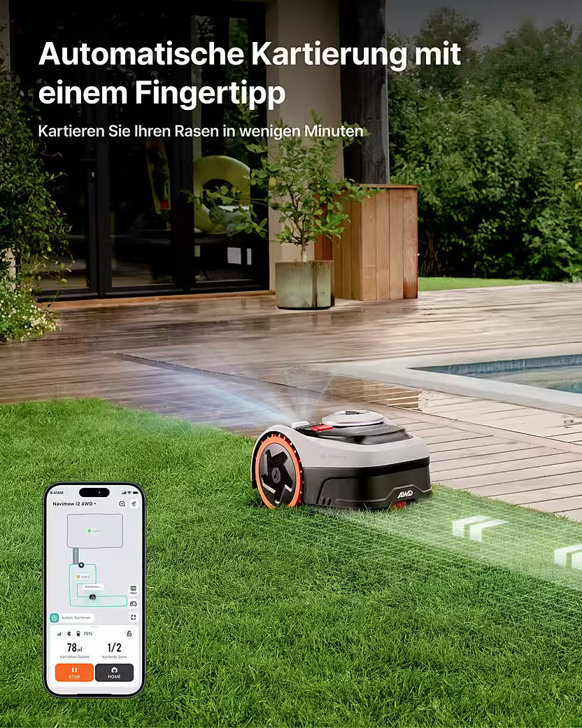 Segway Navimow i205 AWD – Robotic Lawnmower Without Boundary Wire