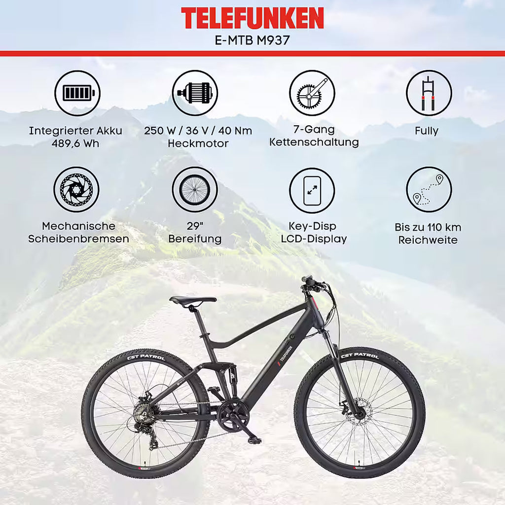 TELEFUNKEN Aufsteiger M937 E-Bike Mountainbike