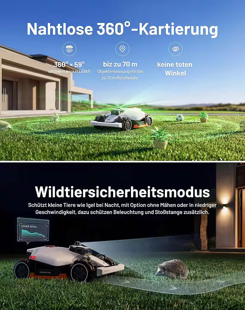 MAMMOTION Robot tondeuse LUBA 3 AWD 3000 avec garage