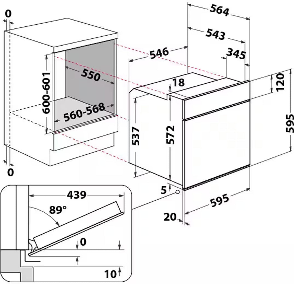 Herdset HEKO TANGO – Four pyrolyse avec plaque vitrocéramique
